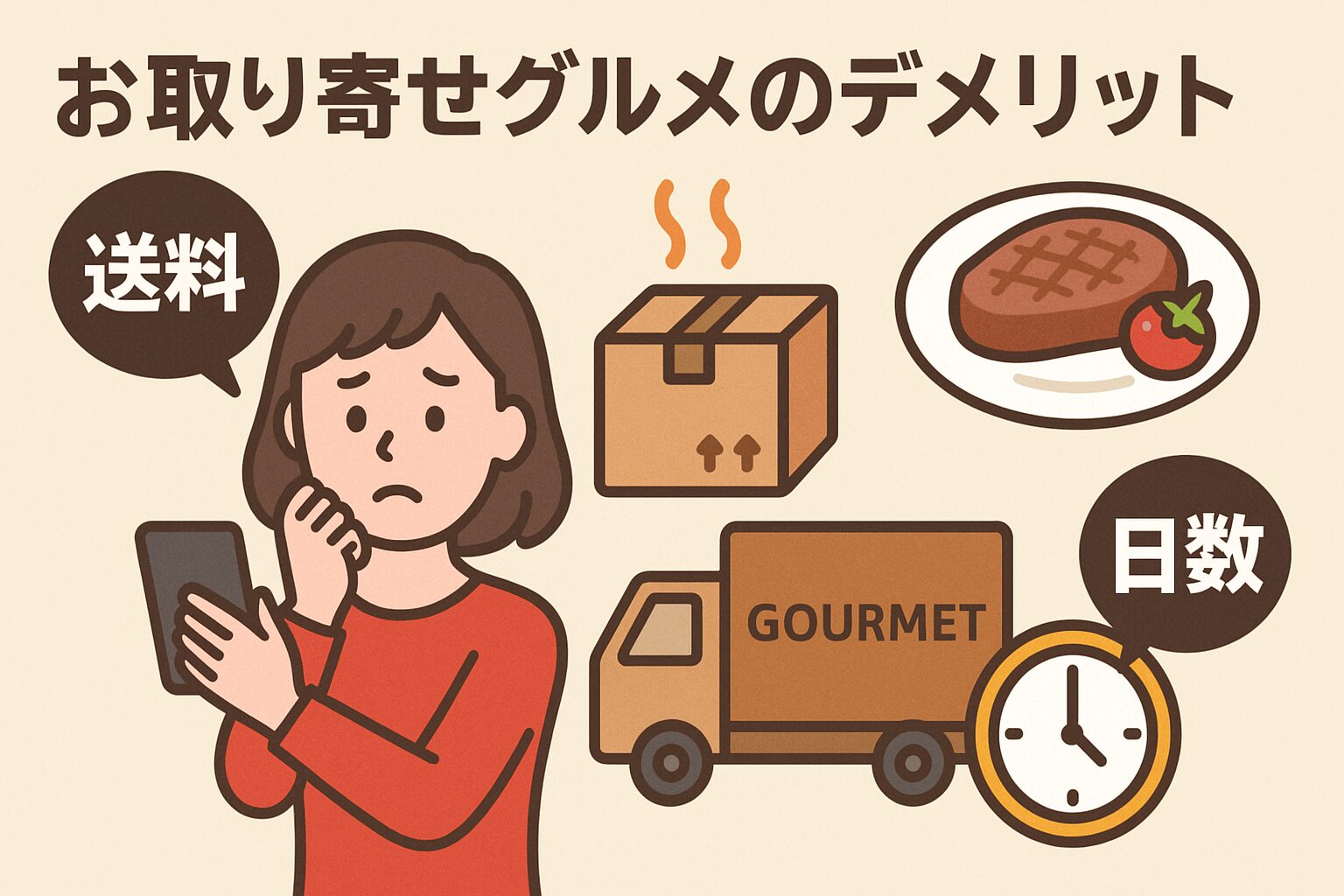 お取り寄せグルメのデメリット