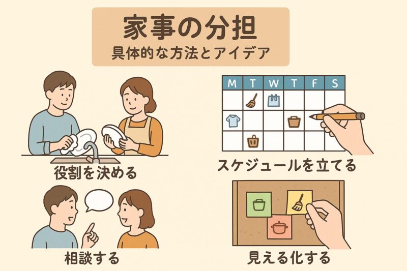 家事分担の具体的な方法とアイデア