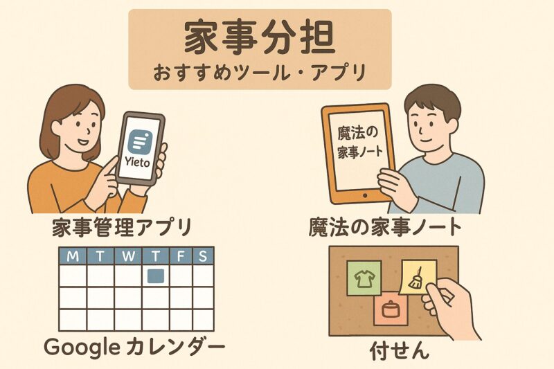 家事分担を助けるおすすめツール・アプリ