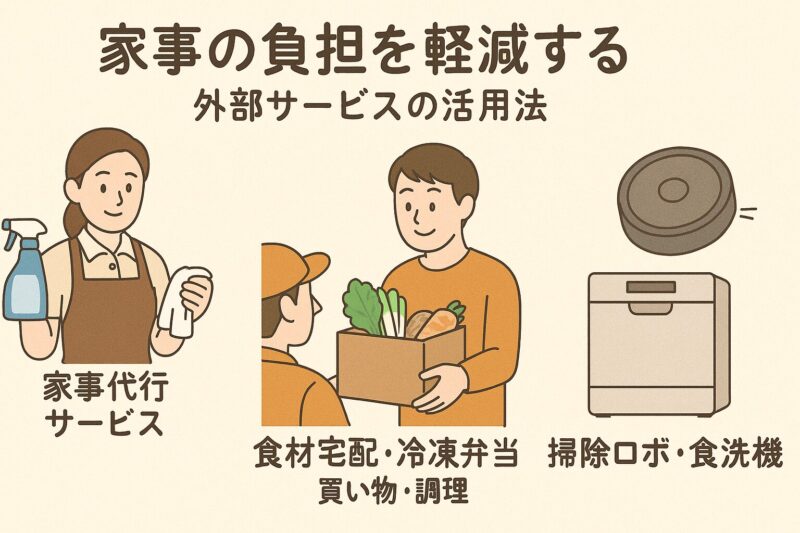 家事の負担を軽減するサービス