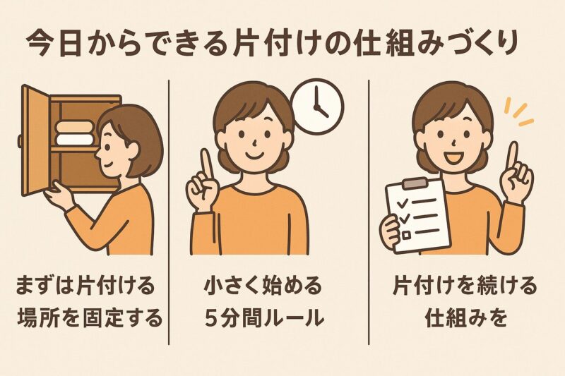 今日からできる片付けの仕組みづくり