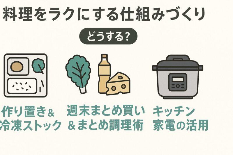 料理をラクにする仕組みづくり