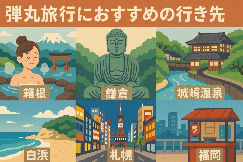 弾丸旅行におすすめの行き先5選