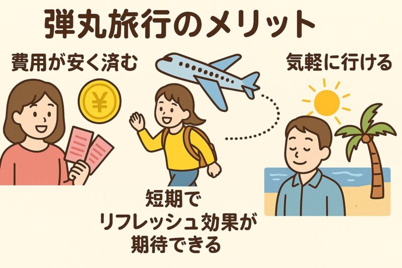 弾丸旅行のメリット