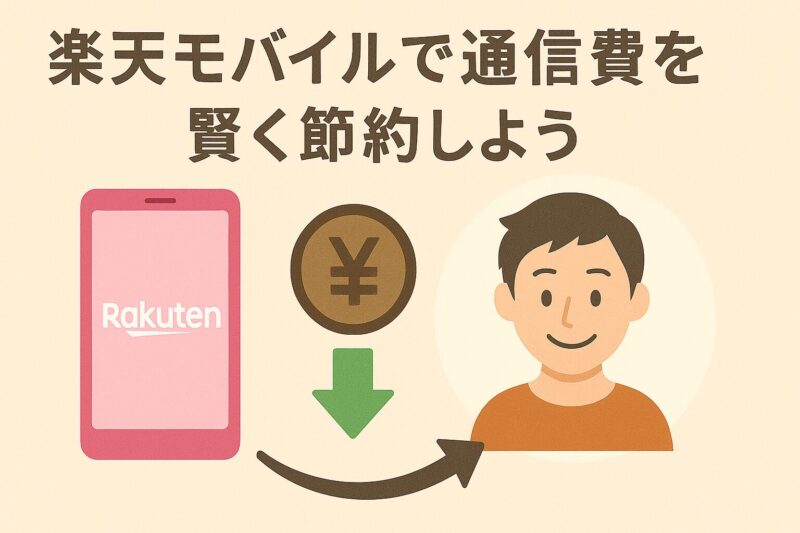 楽天モバイルで通信費を賢く節約しよう