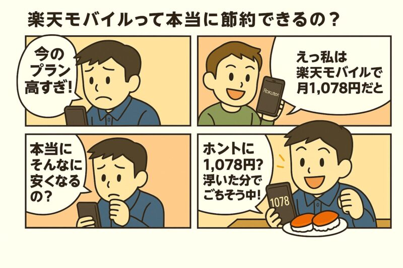 楽天モバイルって本当に節約できるの?