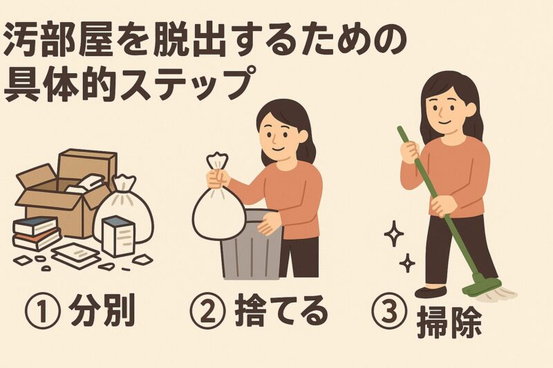 汚部屋を脱出するための具体的ステップ