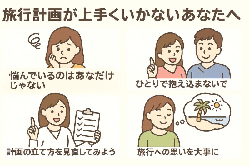 旅行が上手くいかないあなたへ
