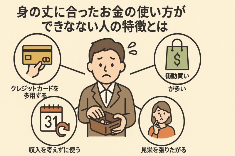 身の丈に合ったお金の使い方ができない人の特徴とは