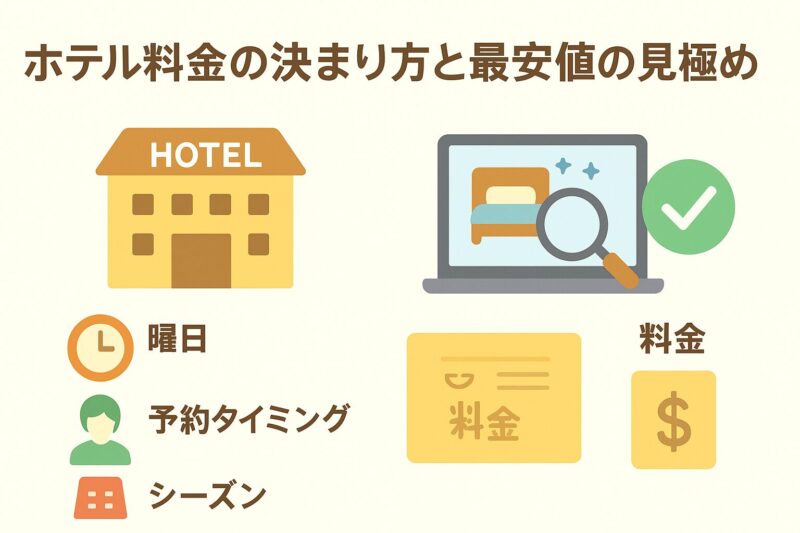 ホテル料金の決まり方と最安値の見極め方