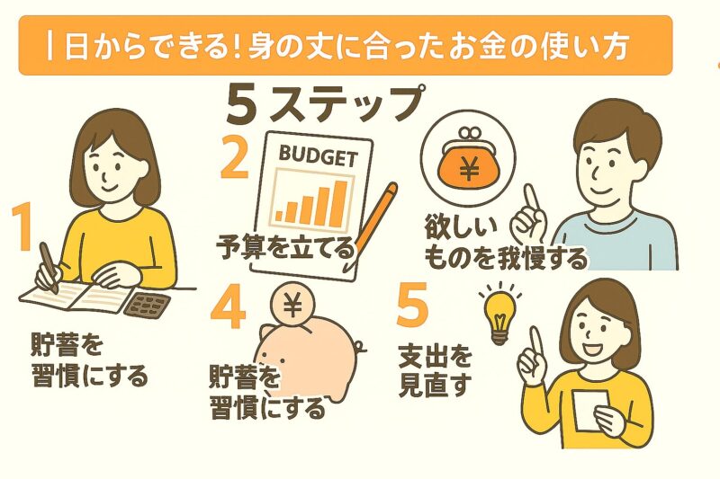 今日からできる！身の丈に合ったお金の使い方5ステップ