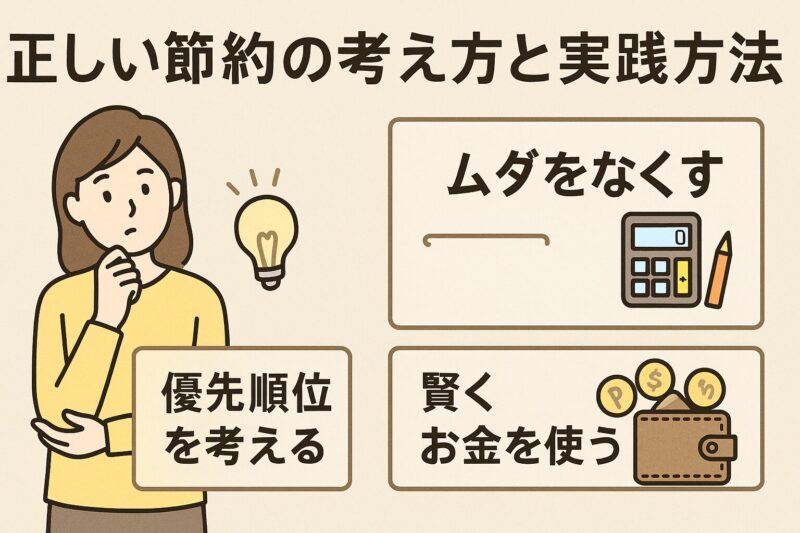 正しい節約の考え方と実践方法