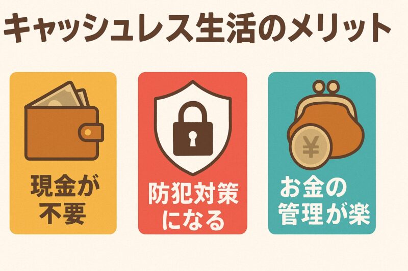 キャッシュレス生活のメリット
