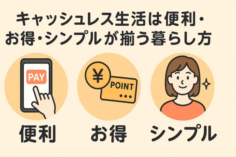 キャッシュレス生活は便利・お得・シンプルが揃う暮らし方