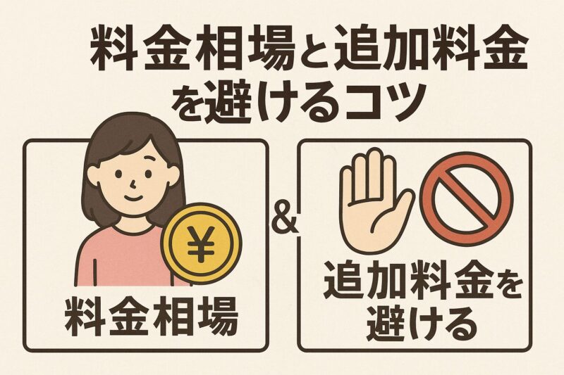 料金相場と追加料金を避けるコツ