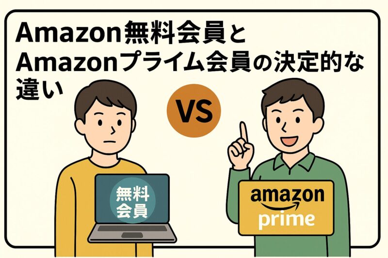 Amazon無料会員とAmazonプライム会員の決定的な違い