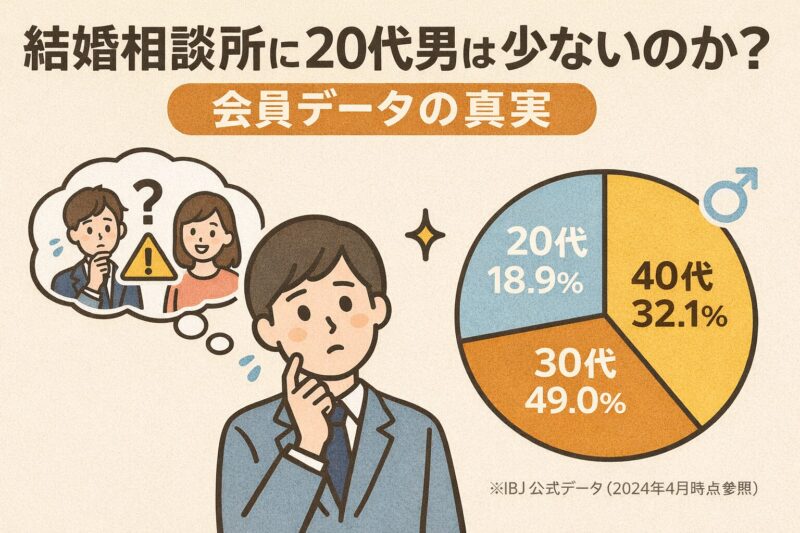 結婚相談所に20代男は少くないのか？会員データの真実