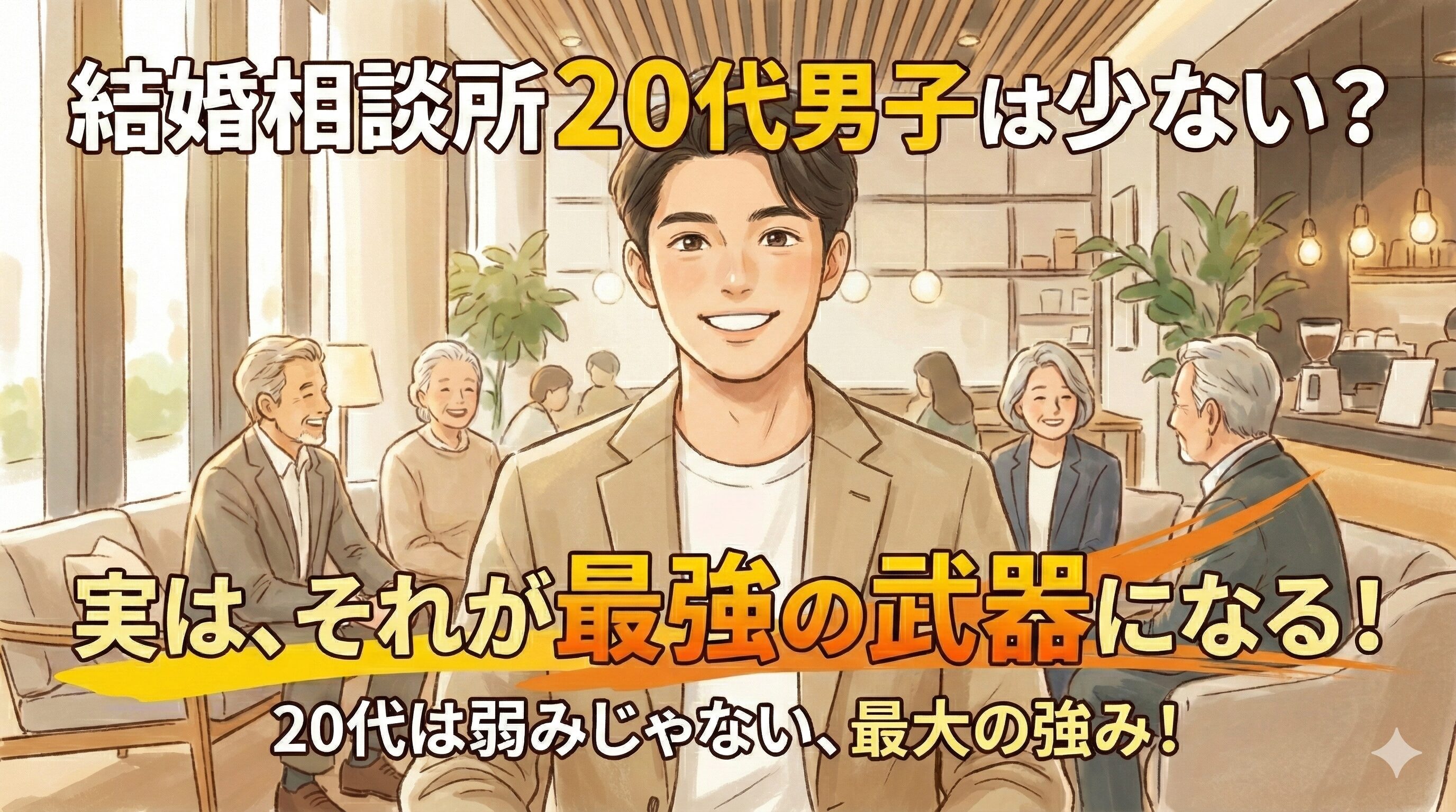結婚相談所は20代男が少ないから勝ち組！若さが最強の武器な訳